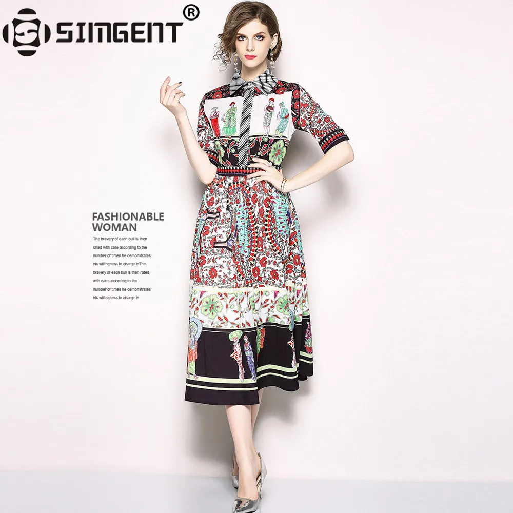 Simgent New Fashion Women Summer Elegant Vintage Turn Down Collar Half Sleeve Slim Midi Flared Shirt Dresses Robe Femme SG812071
Simgent New Fashion Women Summer Elegant Vintage Turn Down Collar Half Sleeve Slim Midi Flared Shirt Dresses Robe Femme SG812071