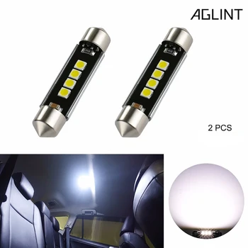 AGLINT 2PCS Festoon C5W Car LED Bulbs C10W 41mm 42mm 6451 CANBUS Error Free LED 3030 4Chips For Auto Interior Lights White
AGLINT 2PCS Festoon C5W Car LED Bulbs C10W 41mm 42mm 6451 CANBUS Error Free LED 3030 4Chips For Auto Interior Lights White