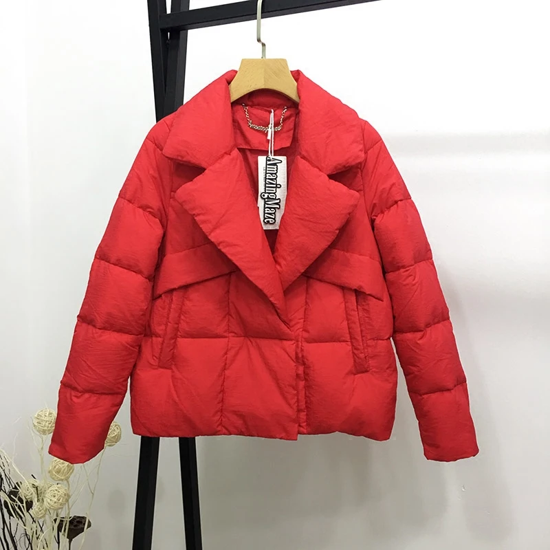 Red short down coat women winter slim thick white duck down feather jacket ladies black/white/green coat bomber jacket 2018
Red short down coat women winter slim thick white duck down feather jacket ladies black/white/green coat bomber jacket 2018