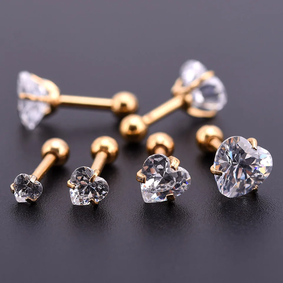 One Gold Zircon Crystal Round Ball Tongue Lip Bar Ring Stainless Steel Barbell Ear Stud Body Piercing Jewelry
One Gold Zircon Crystal Round Ball Tongue Lip Bar Ring Stainless Steel Barbell Ear Stud Body Piercing Jewelry