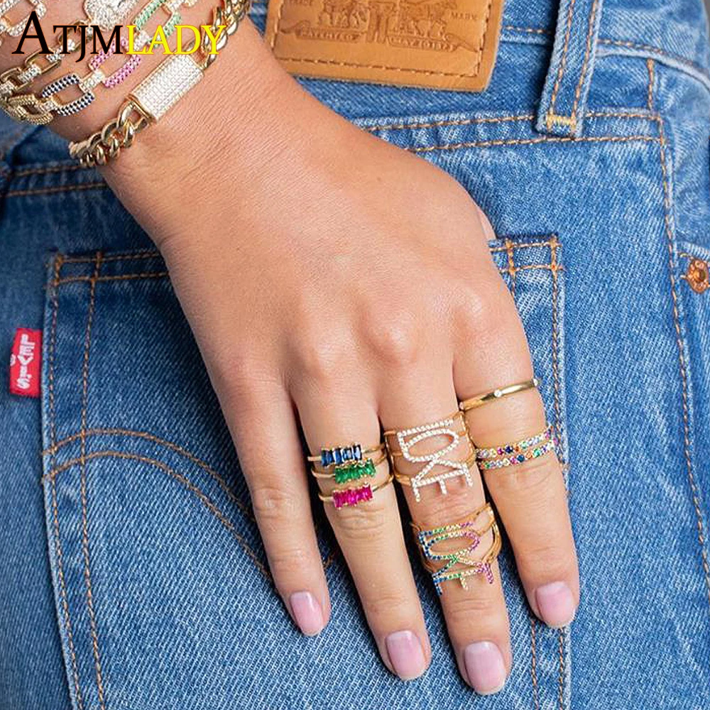 Gold filled micro pave rainbow cz paved engagement band ring fashion gift jewelry size 6 7 8 letter love girlfriend jewelry
Gold filled micro pave rainbow cz paved engagement band ring fashion gift jewelry size 6 7 8 letter love girlfriend jewelry