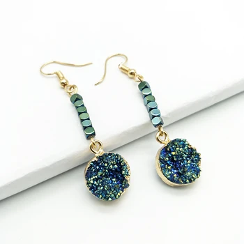 Shuangsheng new female drop earrings original design gallstone beads beaded earrings multi-color mineral bohemian jewelry gift
Shuangsheng new female drop earrings original design gallstone beads beaded earrings multi-color mineral bohemian jewelry gift