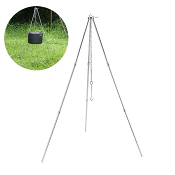 Portable Grill Campfire Tripod Oven Pot Telescopic Height Adjustable Cooking Tripod Stand Lantern Hanger for Camping Picnic BBQ
Portable Grill Campfire Tripod Oven Pot Telescopic Height Adjustable Cooking Tripod Stand Lantern Hanger for Camping Picnic BBQ