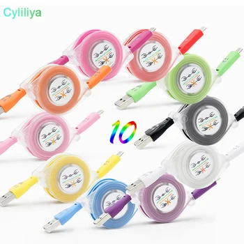 LED Light Retractable Micro USB Charger Adapter Lead For Samsung Galaxy S7 S7edge S6 S6edge S5 Note5 data charger cord 1M 3FT
LED Light Retractable Micro USB Charger Adapter Lead For Samsung Galaxy S7 S7edge S6 S6edge S5 Note5 data charger cord 1M 3FT