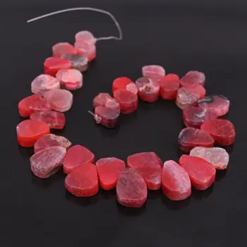 15.5"strand Red Raw Crack Agates Top Drilled Slab Slice Loose Beads,Natural Onxy Nugget Nacklace Pendant Beads Jewelry Crafts
15.5"strand Red Raw Crack Agates Top Drilled Slab Slice Loose Beads,Natural Onxy Nugget Nacklace Pendant Beads Jewelry Crafts