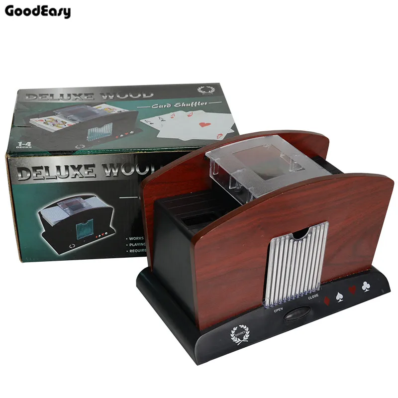 Deluxe Automatic Poker Card Shuffler Battery Operated Casino Game Playing Shuffling Machine Advanced Casino Robot For 1-4 decks
Deluxe Automatic Poker Card Shuffler Battery Operated Casino Game Playing Shuffling Machine Advanced Casino Robot For 1-4 decks
