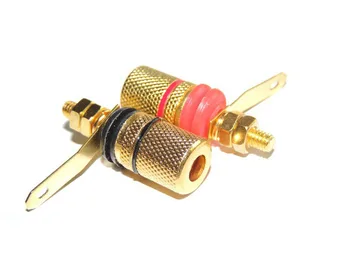 20pcs Gold Plated Audio speaker Binding Post Amplifier terminal for 4mm Banana Plug connector 
20pcs Gold Plated Audio speaker Binding Post Amplifier terminal for 4mm Banana Plug connector