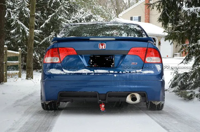 Carbon Fiber Mugen Style Rear Diffuser For Honda 8th Gen Civic Si Civic Fa Usdm Only Glossy Fibre Accessories Trim Car Styling