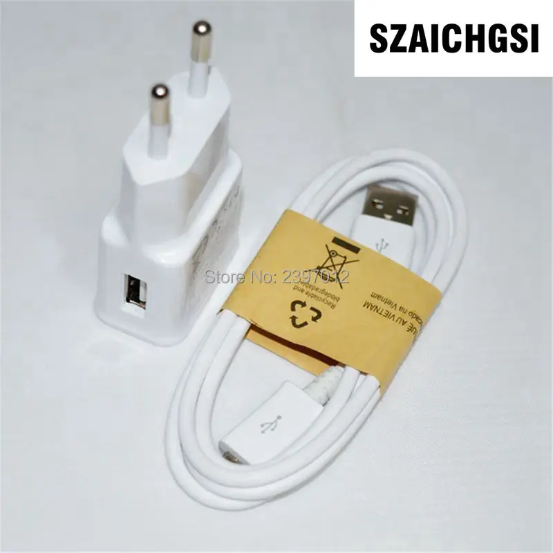 SZAICHGSI 2A EU US Plug Wall Charger Adapter+1M Micro USB Charger Cable For Samsung Galaxy S3 9300 S4 I9500 wholesale 50pcs/lot
SZAICHGSI 2A EU US Plug Wall Charger Adapter+1M Micro USB Charger Cable For Samsung Galaxy S3 9300 S4 I9500 wholesale 50pcs/lot