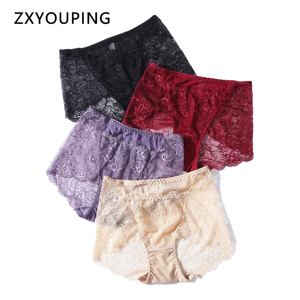 3Pcs Underwear Women Sexy Lace Panties Seamless Briefs High Waist Transparent Culotte Femme Lingerie Plus Size Panty New 2019
3Pcs Underwear Women Sexy Lace Panties Seamless Briefs High Waist Transparent Culotte Femme Lingerie Plus Size Panty New 2019