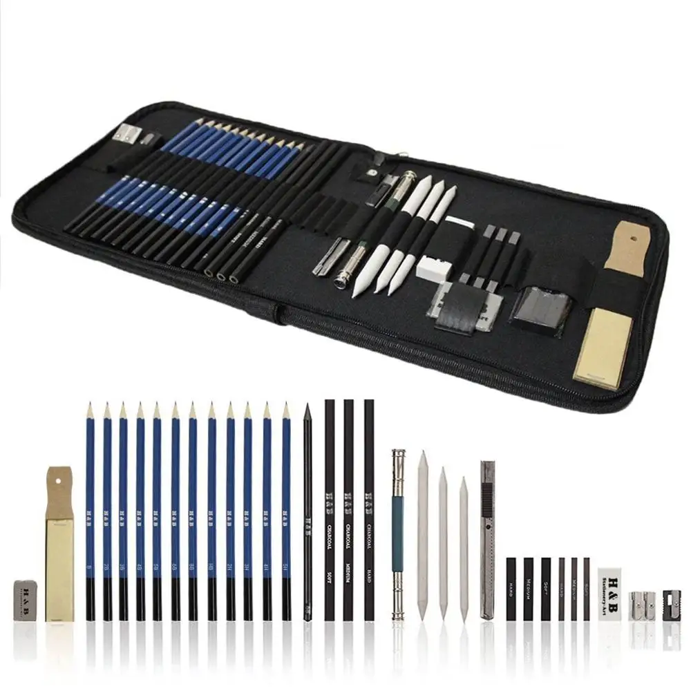 32pcs Sketching Pencils Professional Sketching Drawing Pencils Kit Set Wood Pencil for Art Supplies School Students
32pcs Sketching Pencils Professional Sketching Drawing Pencils Kit Set Wood Pencil for Art Supplies School Students