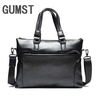 GUMST Brand Men Laptop Bag Briefcase Fashion Men's Business Bags Casual Leather Messenger Bag for Men
GUMST Brand Men Laptop Bag Briefcase Fashion Men's Business Bags Casual Leather Messenger Bag for Men