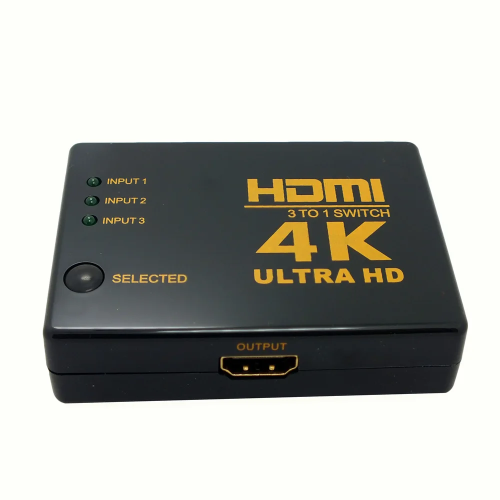 1080P 4K*2K HDMI Video Switch Switcher HDMI Splitter 3 input 1 output Port Hub for DVD HDTV Xbox PS3 PS4
1080P 4K*2K HDMI Video Switch Switcher HDMI Splitter 3 input 1 output Port Hub for DVD HDTV Xbox PS3 PS4