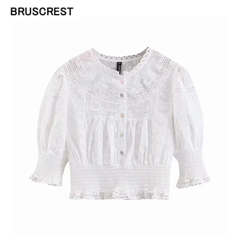 Vintage kawaii embroidered white lace blouse women puff sleeve tops ladies button down shirt for womens tops and blouses Summer
Vintage kawaii embroidered white lace blouse women puff sleeve tops ladies button down shirt for womens tops and blouses Summer