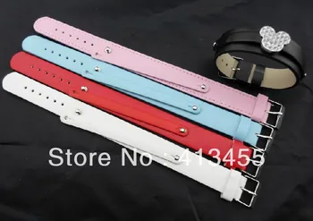 100pcs/lot 18mm wide / 21cm length PU Leather Wristband Bracelet With 8MM Slide Bar Fit For DIY Slide Charms
100pcs/lot 18mm wide / 21cm length PU Leather Wristband Bracelet With 8MM Slide Bar Fit For DIY Slide Charms