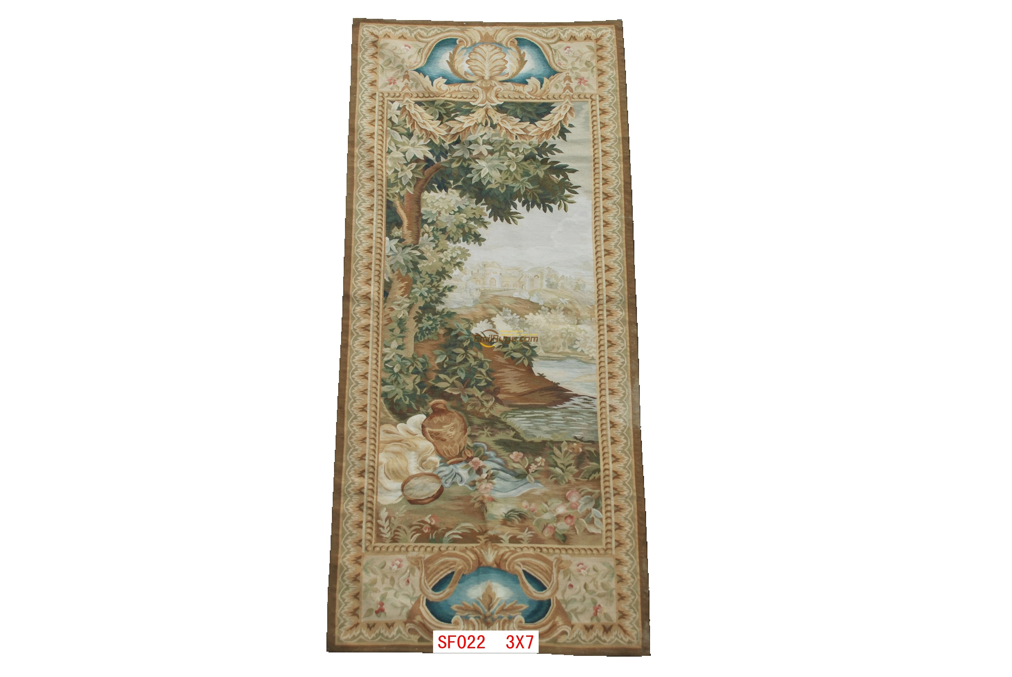 Antique French Aubusson Husbandry Agrarian Pastoral Scene Tapestry Panel Ethnic Style Floral
Antique French Aubusson Husbandry Agrarian Pastoral Scene Tapestry Panel Ethnic Style Floral