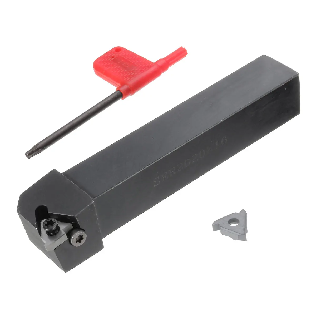 SER2020K16 20x125mm Lathe Turning Tool Holder with 16ER Insert Blade Wrench Holder Set Steel for Semi-finishing / Finishing
SER2020K16 20x125mm Lathe Turning Tool Holder with 16ER Insert Blade Wrench Holder Set Steel for Semi-finishing / Finishing