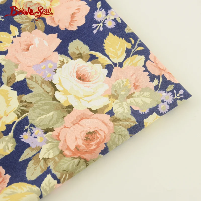 Booksew New Home Textile For Patchwork Bedding Cloth Craft Baby Sewing Tecido Rose Design Dark Blue 100% Cotton Twill Fabric
Booksew New Home Textile For Patchwork Bedding Cloth Craft Baby Sewing Tecido Rose Design Dark Blue 100% Cotton Twill Fabric