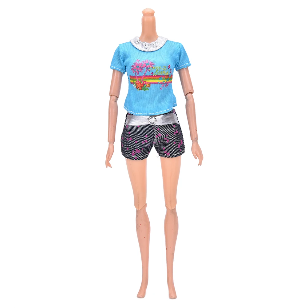 TOYZHIJIA Fashion Outfits Blouse Bottoms Pants Skirts Casual Wear For Barbie DollDoll Accessories Girls Best Gifts 2 Pcs/set
TOYZHIJIA Fashion Outfits Blouse Bottoms Pants Skirts Casual Wear For Barbie DollDoll Accessories Girls Best Gifts 2 Pcs/set