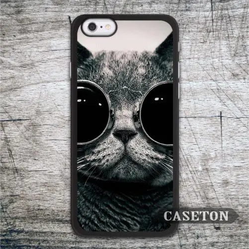 Sun Glasses Cat font b Case b font For font b iPhone b font 7 6