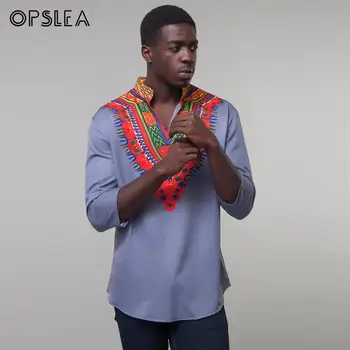 Opslea Dashiki African Men Ethnic Print Top Blue Classic Stand Collar T-Shirt 2019 Summer New African Casual Tribal Clothes
Opslea Dashiki African Men Ethnic Print Top Blue Classic Stand Collar T-Shirt 2019 Summer New African Casual Tribal Clothes
