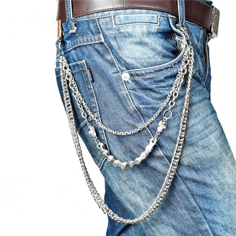 Helisopus Hip Hop Skull Design Biker Link Jean Waist Chain Simple Punk Silver Trousers Belt Chain Jeans Clothing Accessories
Helisopus Hip Hop Skull Design Biker Link Jean Waist Chain Simple Punk Silver Trousers Belt Chain Jeans Clothing Accessories