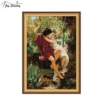 Character Series 11CT 14CT Chinese Cross Stitch DMC Couple Swinging Good Time European Style Handmade Sewing Canvas Embroidery
Character Series 11CT 14CT Chinese Cross Stitch DMC Couple Swinging Good Time European Style Handmade Sewing Canvas Embroidery
