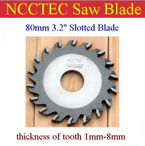 3.2'' 80mm wood aluminum carbide thick slotted blade | thickness of tooth 1-8mm | gangsaw to open a channel Alternate top bevel
3.2'' 80mm wood aluminum carbide thick slotted blade | thickness of tooth 1-8mm | gangsaw to open a channel Alternate top bevel