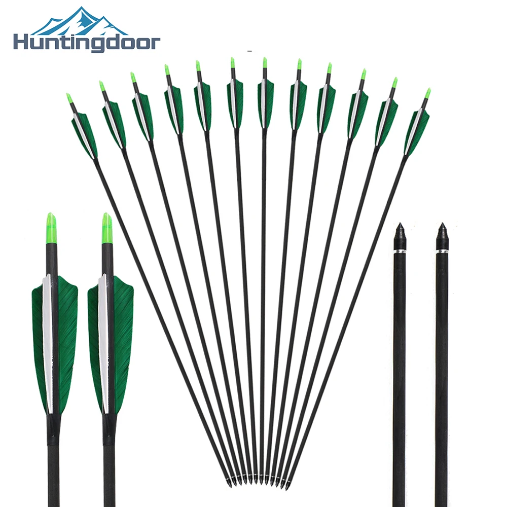 2019 new carbon arrows 6/12 pcs feather Fletching with nocks For Recurve Bow Hunting Archery shooting bow 
2019 new carbon arrows 6/12 pcs feather Fletching with nocks For Recurve Bow Hunting Archery shooting bow