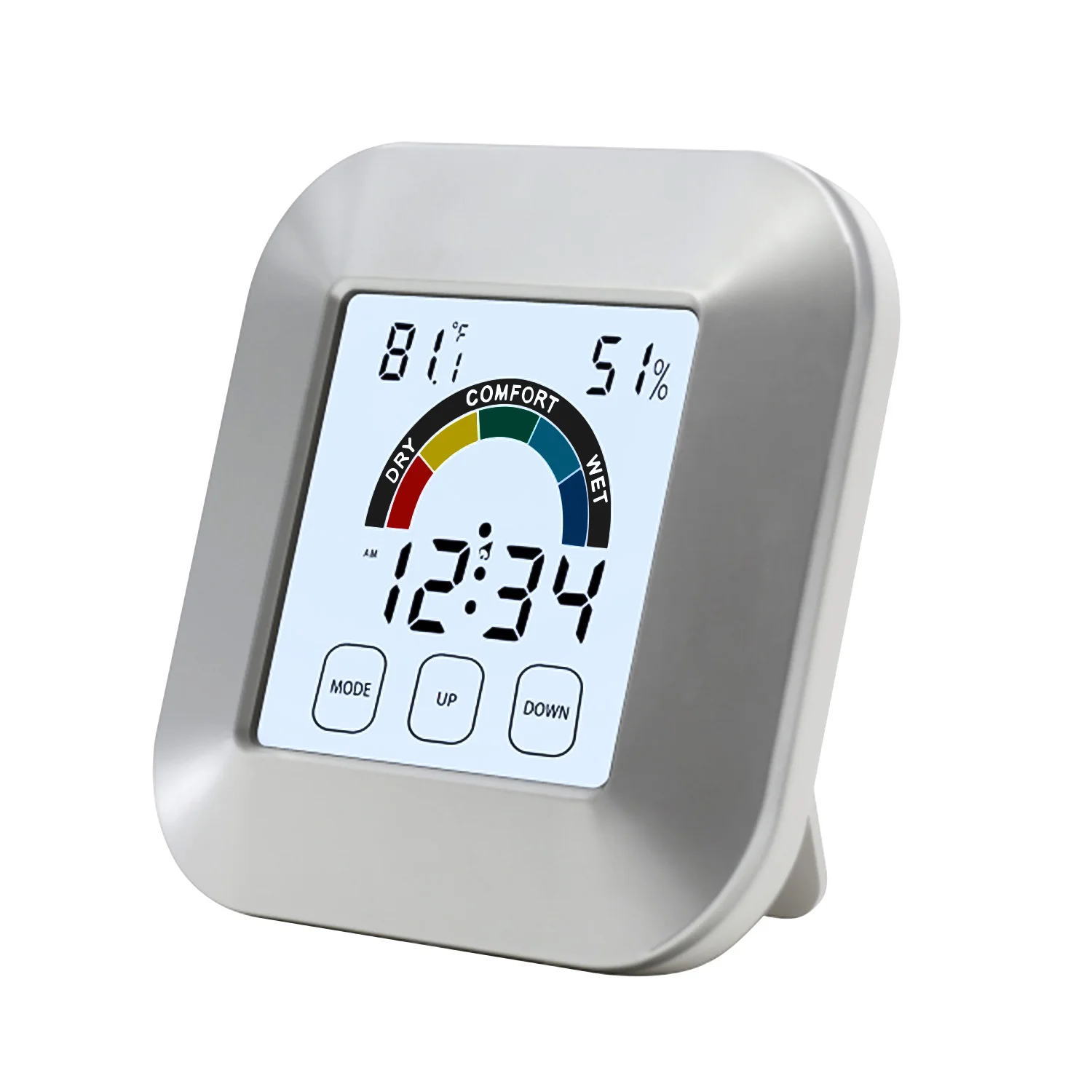 1 Pc Indoor Thermometer Digital Kitchen Humidity Monitor Touchscreen Back Light Timer Digital Display Temperature Humidity Clock
1 Pc Indoor Thermometer Digital Kitchen Humidity Monitor Touchscreen Back Light Timer Digital Display Temperature Humidity Clock
