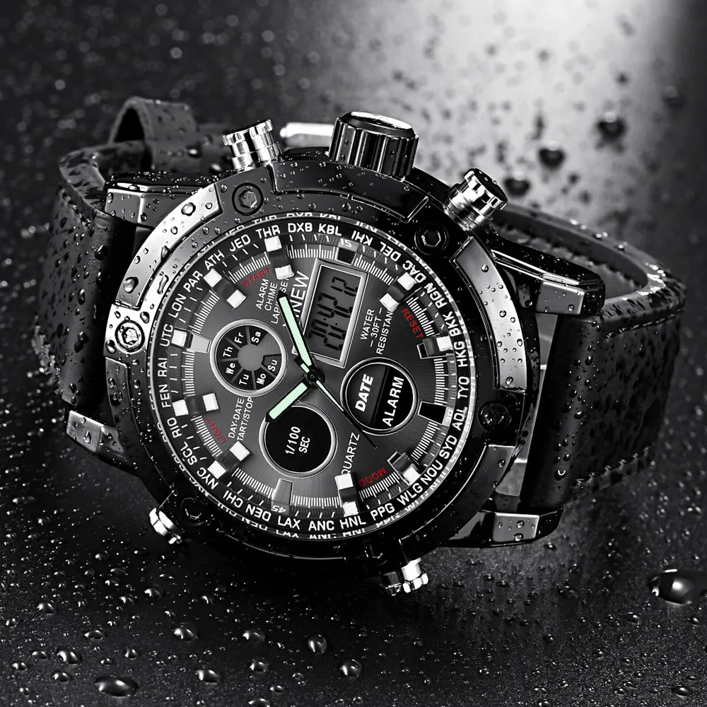 Luxury Brand XINEW Watch Men Dual Movt Men's Leather Analog Montre Digital LED Sport Wrist Watch Waterproof Clock Erkek Saat -21
Luxury Brand XINEW Watch Men Dual Movt Men's Leather Analog Montre Digital LED Sport Wrist Watch Waterproof Clock Erkek Saat -21