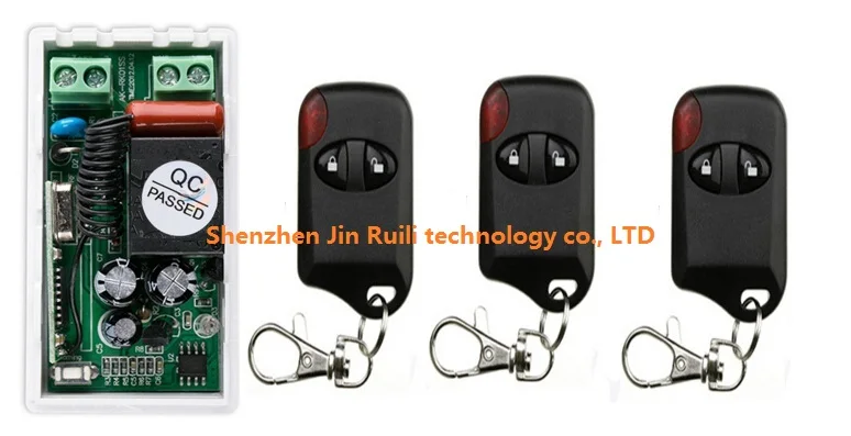 AC220V 10A 1CH Wireless Remote Control Switch System 1*Receiver + 3*cat eye Transmitters for Appliances Gate Garage Door JRL-202
AC220V 10A 1CH Wireless Remote Control Switch System 1*Receiver + 3*cat eye Transmitters for Appliances Gate Garage Door JRL-202