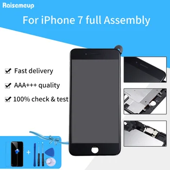 LCD For iPhone 7 Display Full Set Digitizer Assembly 3D Touch Screen Replacement +Front Camera+Earpiece Speaker With Free Ship
LCD For iPhone 7 Display Full Set Digitizer Assembly 3D Touch Screen Replacement +Front Camera+Earpiece Speaker With Free Ship