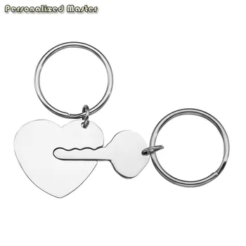 Free Engraving - Personalized Custom Personalised Cusrom Love Couple Gift Heart Key Pendant Keyring Key Chain Steel
Free Engraving - Personalized Custom Personalised Cusrom Love Couple Gift Heart Key Pendant Keyring Key Chain Steel