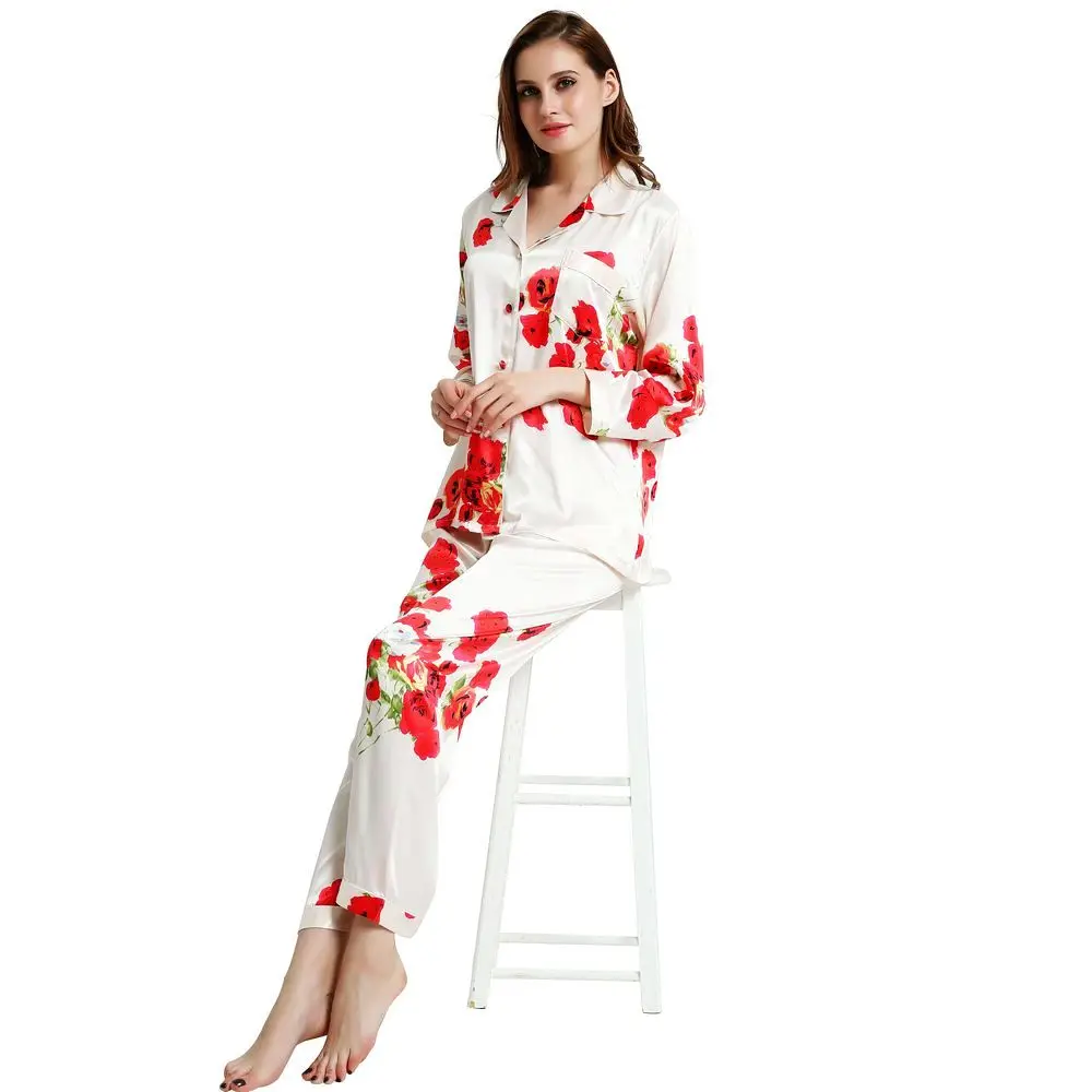 Womens Silk Satin Pajamas Set Pajama Pyjamas Set Sleepwear Loungewear S,M, L, XL, 2XL, 3XL
Womens Silk Satin Pajamas Set Pajama Pyjamas Set Sleepwear Loungewear S,M, L, XL, 2XL, 3XL