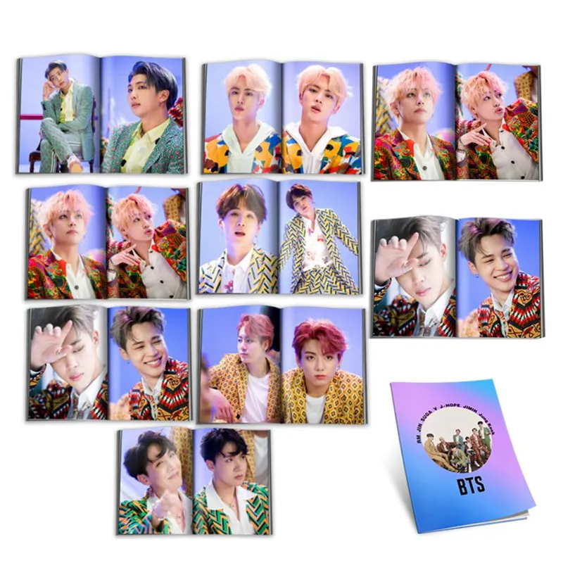 

K-POP BTS Bangtan Boys Photo Album Self Made Paper Guide Book JUNGKOOK JIMIN SUGA V Collection Gift