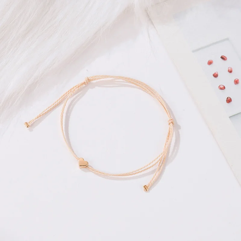 Handmade Simple Peach Gold Bracelet Weave Braided Charm Rope Braclet for Women Accessories Jewelry Simple Cuff Jewelry Gifts
Handmade Simple Peach Gold Bracelet Weave Braided Charm Rope Braclet for Women Accessories Jewelry Simple Cuff Jewelry Gifts