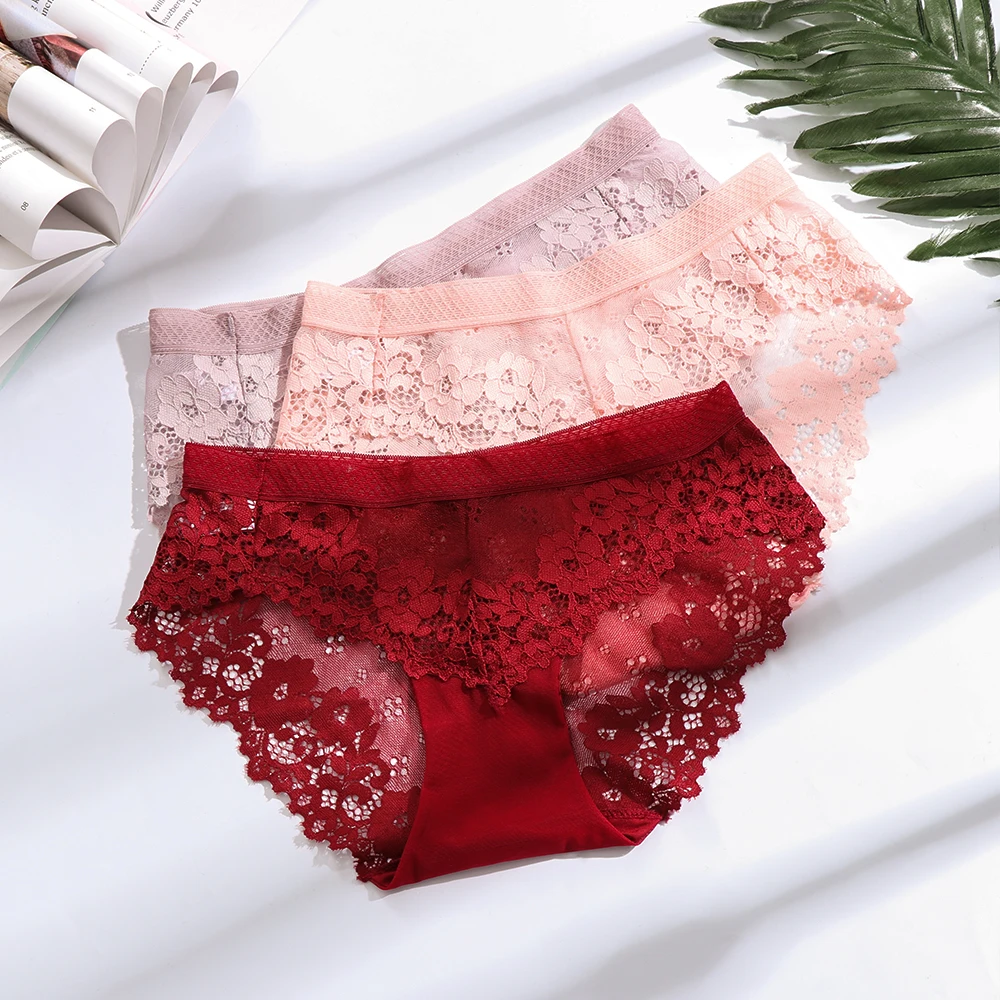 Summer Lace Panties Women Underwear Hollowed-out Breathable low-Rise Cotton Briefs For Women Sexy Lingerie
Summer Lace Panties Women Underwear Hollowed-out Breathable low-Rise Cotton Briefs For Women Sexy Lingerie