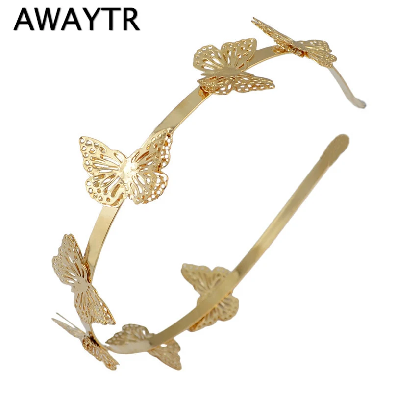 Butterfly Hair Accessories 2019 New Women Gold Plated Butterfly Headband Hairband Fashion Metal Gold Hair Jewelry
Butterfly Hair Accessories 2019 New Women Gold Plated Butterfly Headband Hairband Fashion Metal Gold Hair Jewelry