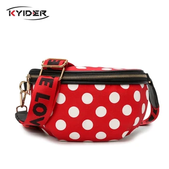 Sweet Lady Dot Messenger Belt Bag Fashion Wild Shoulder Bag Trend Female Wide Shoulder Strap Bag Waist Bag 2020 High Quality 
Sweet Lady Dot Messenger Belt Bag Fashion Wild Shoulder Bag Trend Female Wide Shoulder Strap Bag Waist Bag 2020 High Quality