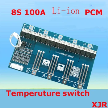 8S 100A lipo lithium Polymer BMS/PCM/PCB battery protection board for 8 Packs 18650 Battery Cell w/ Temperature Switch
8S 100A lipo lithium Polymer BMS/PCM/PCB battery protection board for 8 Packs 18650 Battery Cell w/ Temperature Switch