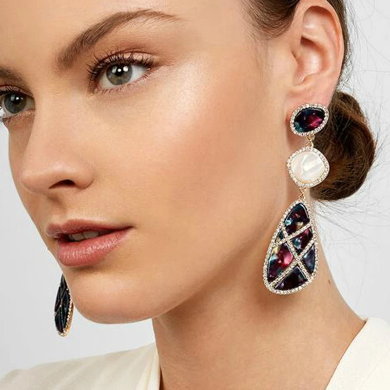 Good Quality 5 Colors Trend Fashion Women Big Resin Earring Vintage Statement Long Drop Earrings for Women Party Jewelry Brincos
Good Quality 5 Colors Trend Fashion Women Big Resin Earring Vintage Statement Long Drop Earrings for Women Party Jewelry Brincos