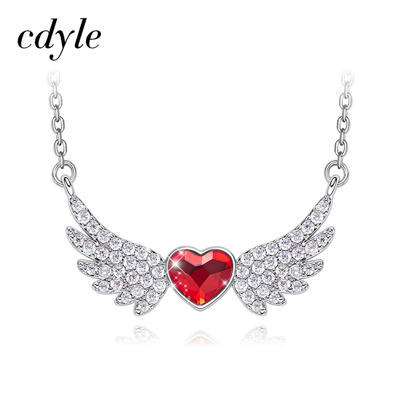 Cdyle 925 Sterling Silver Wings Jewelry Embellished with crystal Angel Necklace Crystal Pendant Birthday Gift
Cdyle 925 Sterling Silver Wings Jewelry Embellished with crystal Angel Necklace Crystal Pendant Birthday Gift