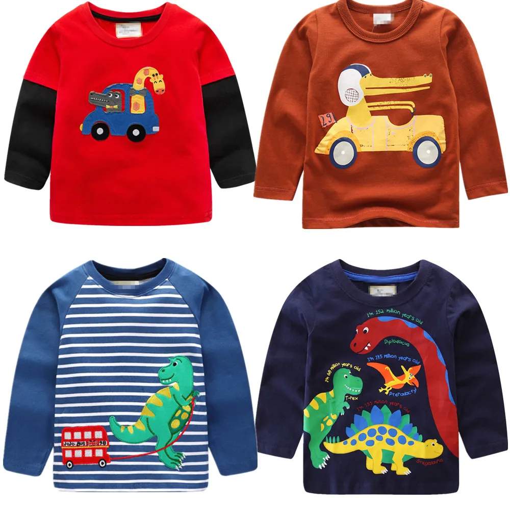 Miss Haiwo Full Long Sleeve boys Tshirt for Kids Autumn Clothes Baby Cartoon Dinosaur 100% Pure Cotton Toddler Children Pullover
Miss Haiwo Full Long Sleeve boys Tshirt for Kids Autumn Clothes Baby Cartoon Dinosaur 100% Pure Cotton Toddler Children Pullover