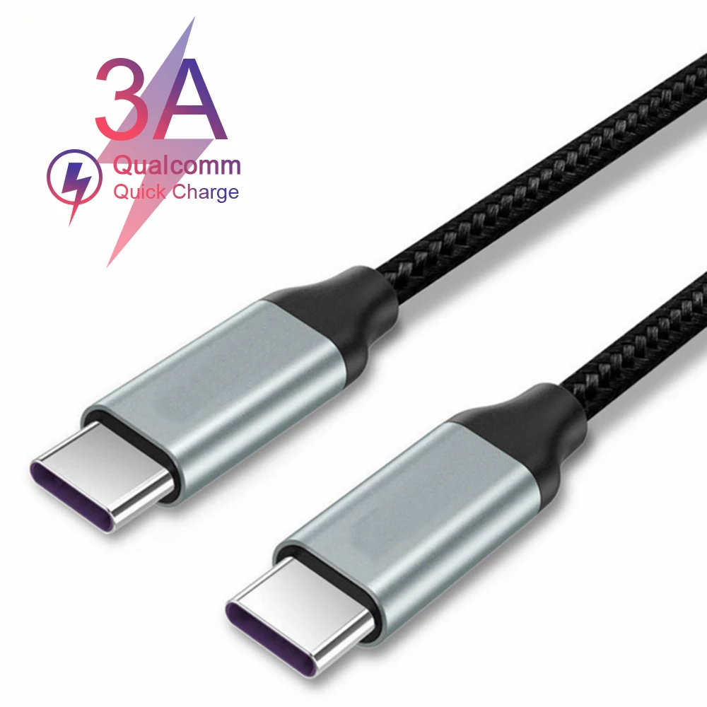 3A USB Type C to Type C PD Cable for Samsung Galaxy S9 S8 Quick Charge Fast Charger USB C Data PD Cable for Mac book Latop
3A USB Type C to Type C PD Cable for Samsung Galaxy S9 S8 Quick Charge Fast Charger USB C Data PD Cable for Mac book Latop