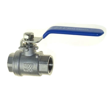 Stainless Steel Sanitary SS 304 Pipe Two-piece Ball Valve Female Threaded 1/4" - 4" Standard Port Straight Type Screwed End
Stainless Steel Sanitary SS 304 Pipe Two-piece Ball Valve Female Threaded 1/4" - 4" Standard Port Straight Type Screwed End