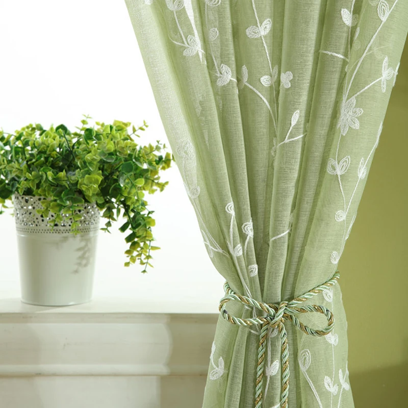 4 color branches Embroidered Tulle Window Curtain Drapes for Living Room Kitchen Curtains Bedroom Luxury Voile Curtain
4 color branches Embroidered Tulle Window Curtain Drapes for Living Room Kitchen Curtains Bedroom Luxury Voile Curtain