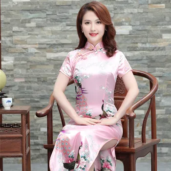 Classic Women Handmade Button Cheongsam Sexy High Split Rayon Qipao Long Vestidos Chinese Style Evening Dress Oversize XXXL
Classic Women Handmade Button Cheongsam Sexy High Split Rayon Qipao Long Vestidos Chinese Style Evening Dress Oversize XXXL