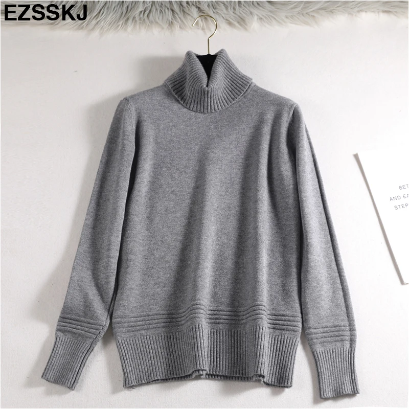 2019 NEW female cashmere sweater basic high neck Autumn winter Sweater pullovers Women Soft Knitted Pull sweater long sleeve
2019 NEW female cashmere sweater basic high neck Autumn winter Sweater pullovers Women Soft Knitted Pull sweater long sleeve