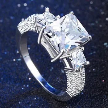 Good Quality Women Pretty Square Rings Wedding Party Bridal Ring Cubic Zirconia Cocktails Rings Classic Fashion Jewelry Rings
Good Quality Women Pretty Square Rings Wedding Party Bridal Ring Cubic Zirconia Cocktails Rings Classic Fashion Jewelry Rings